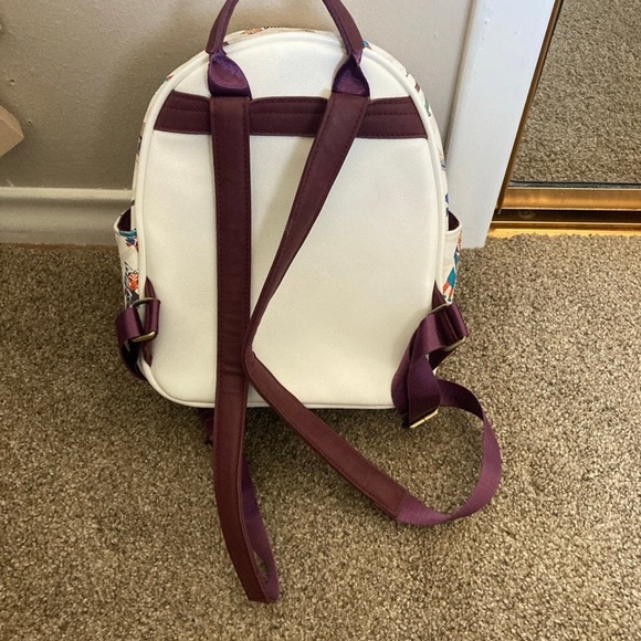 Loungefly Star Wars Ashoka Allover Print Mini Backpack - White and Burgundy - Picture 4 of 7